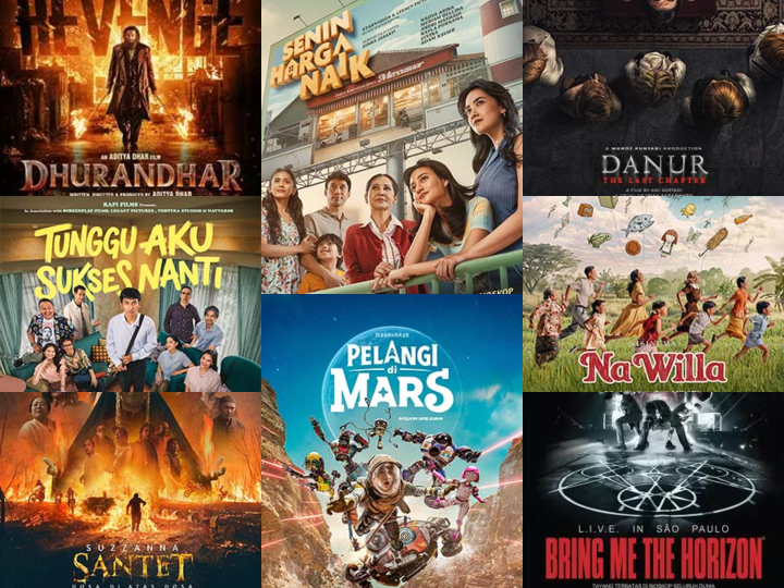 Jadwal film bioskop saat Lebaran 2026. (BeritaNasional/XXI dan CGV)