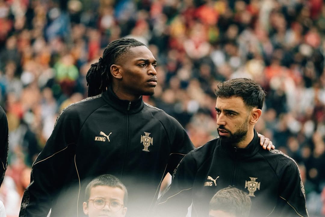 Penyerang AC Milan asal Portugal Rafael Leao (kiri). (Foto/Instagram Leao)
