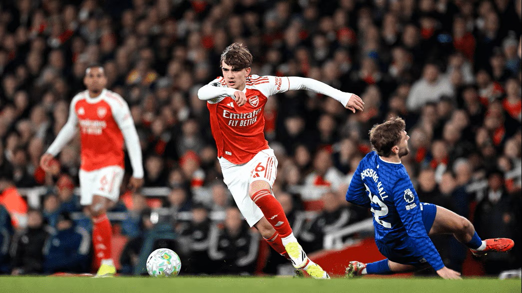Pertandingan Arsenal vs Everton. (Foto/premier league).