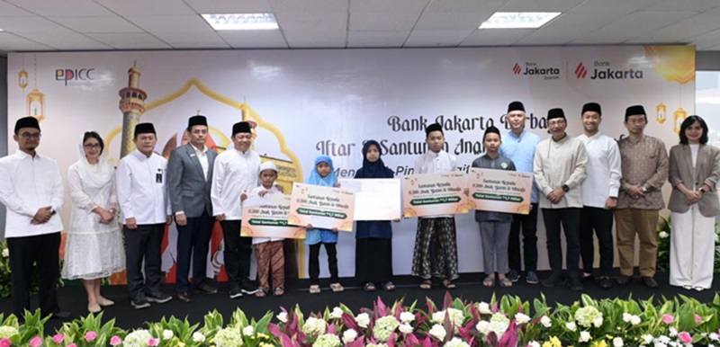 Bank Jakarta salurkan santunan Rp1,7 Miliar (Beritanasional/Lydia)