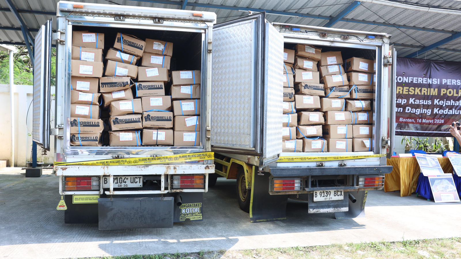 Bareskrim Bongkar Peredaran Daging Domba Impor Kedaluwarsa 12,9 Ton di Tangerang. (Foto/Bareskrim Polri)