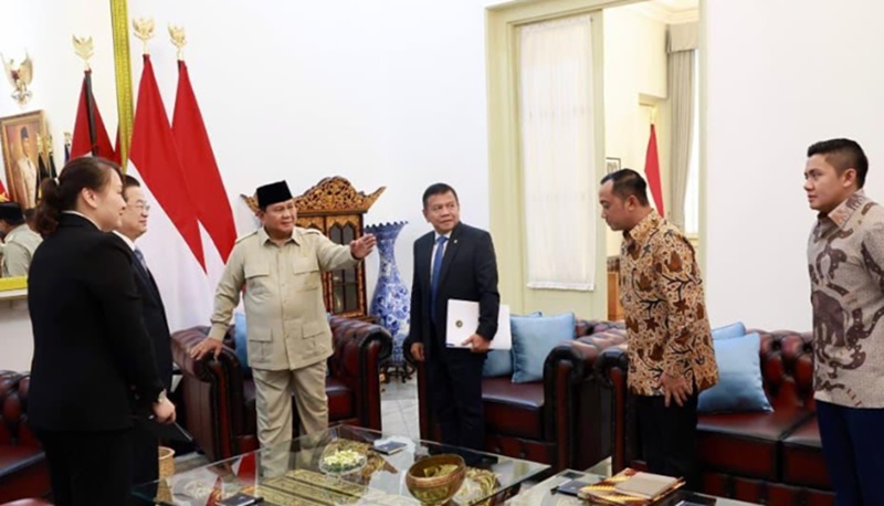 Prabowo bertemu Departemen Keamanan Negara China (Foto/Setpres)