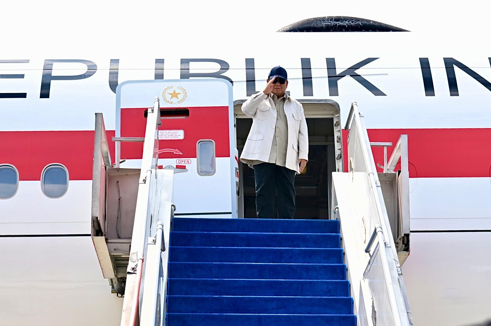 Presiden Prabowo Subianto bertolak ke Jepang, Minggu (29/3/2026). (BeritaNasional/BPMI Setpres)
