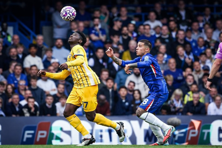 Gelandang Brighton & Hove Albion, Carlos Baleba. (Foto/Instagram)
