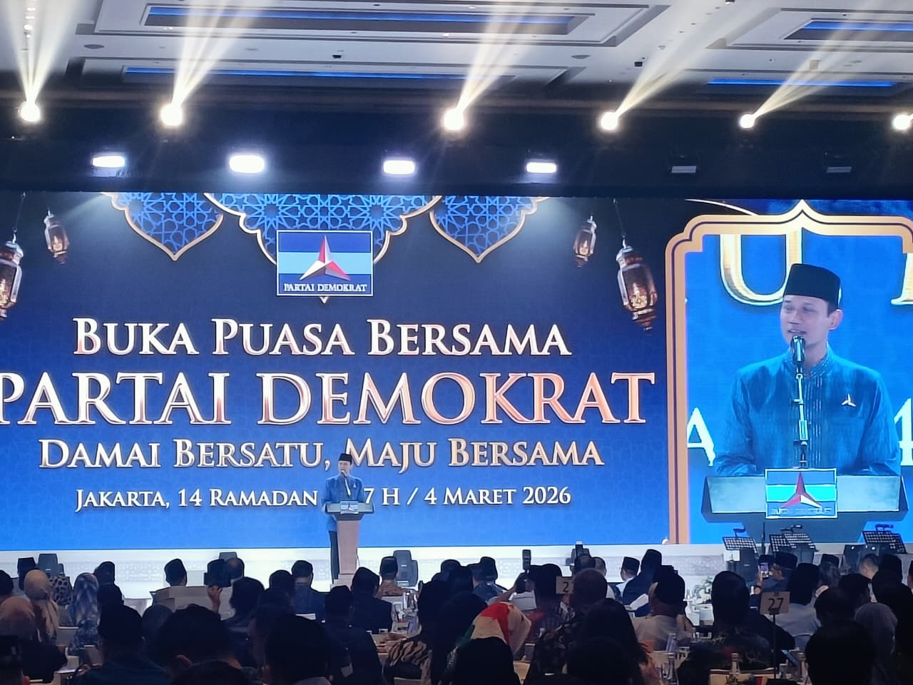 Ketua Umum Partai Demokrat Agus Harimurti Yudhoyono. (Beritanasional.com/Ahda)
