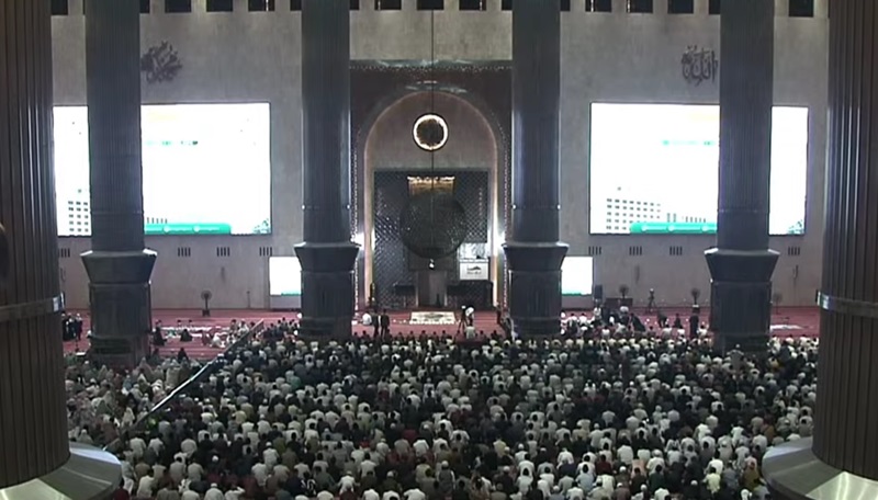 Suasana Masjid Istiqlal (Foto/Youtube Masjid Istiqlal)