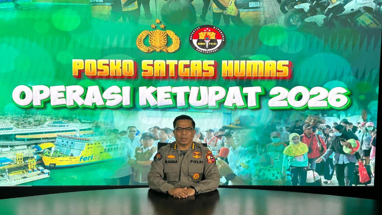 Jubir Satgas Humas Operasi Ketupat 2026 Kombes Pol. Marupa Sagala. (BeritaNasional/Himas Polri)