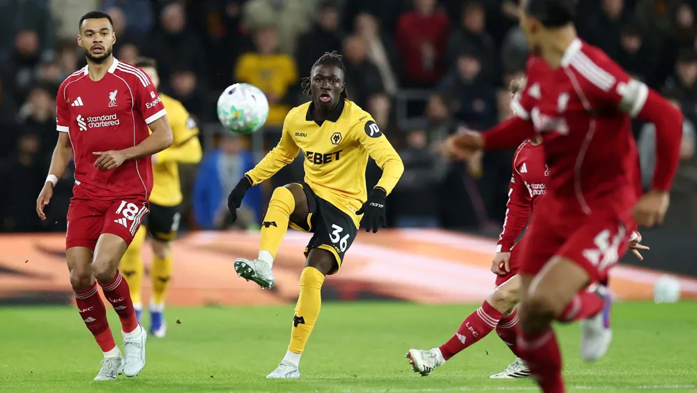 Pertandingan Wolves vs Liverpool. (Foto/Wolves).