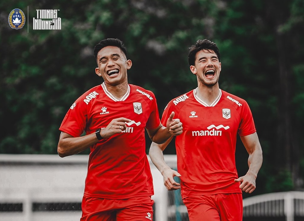 Bek Timnas Indonesia Elkan Baggott (kanan). (Foto/instagram Timnas Indonesia)