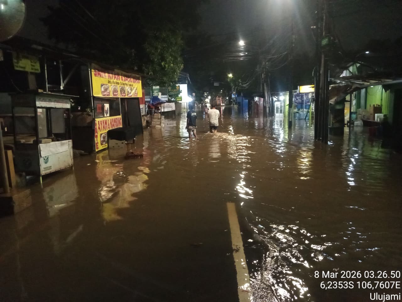 Sejumlah Jalan Jakarta Tergenang Pagi Ini. (Foto/X @TMCPoldaMetroJaya).