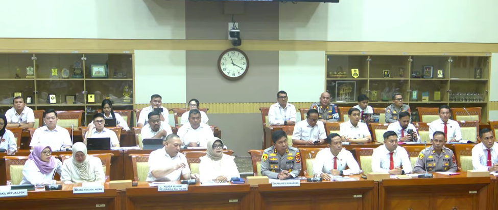 Rapat dengar pendapat bersama Komisi III DPR RI terkait kasus kematian Nizam Sapei. (Foto/tangkapan layar)