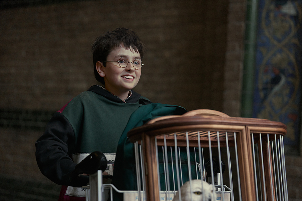 Harry Potter dan burung hantunya, Hedwig dalam trailer perdana Harry Potter series. (BeritaNasional/Harry Potter)