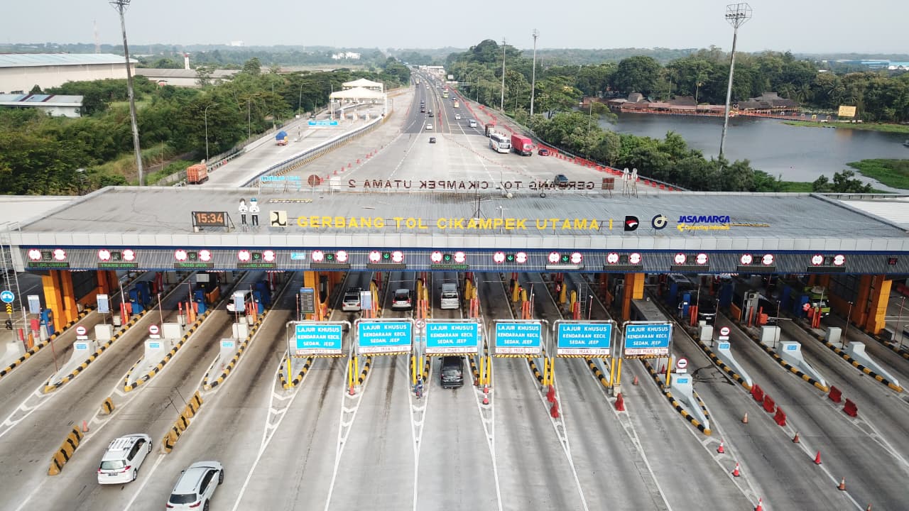 Gerbang tol Cikampek Utama. (Foto/Jasa Marga)