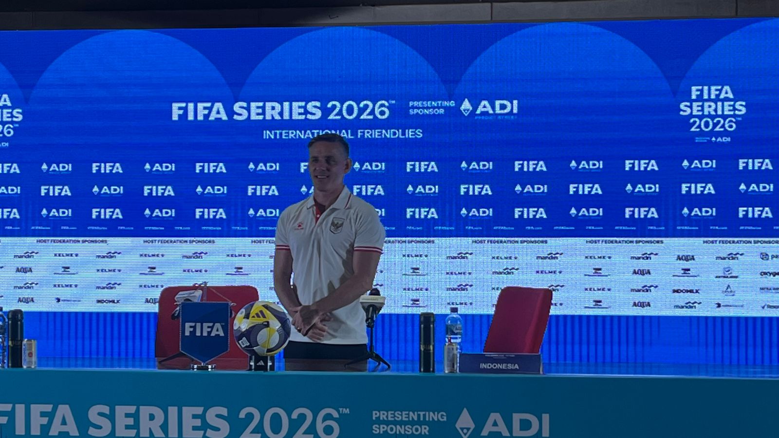 Pelatih Timnas Indonesia John Herdman. (BeritaNasional/Harits)