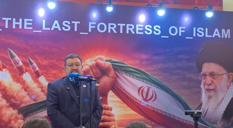 Duta Besar Iran untuk Indonesia Mohammad Boroujerdi (tengah) (Beritanasional/Meta)