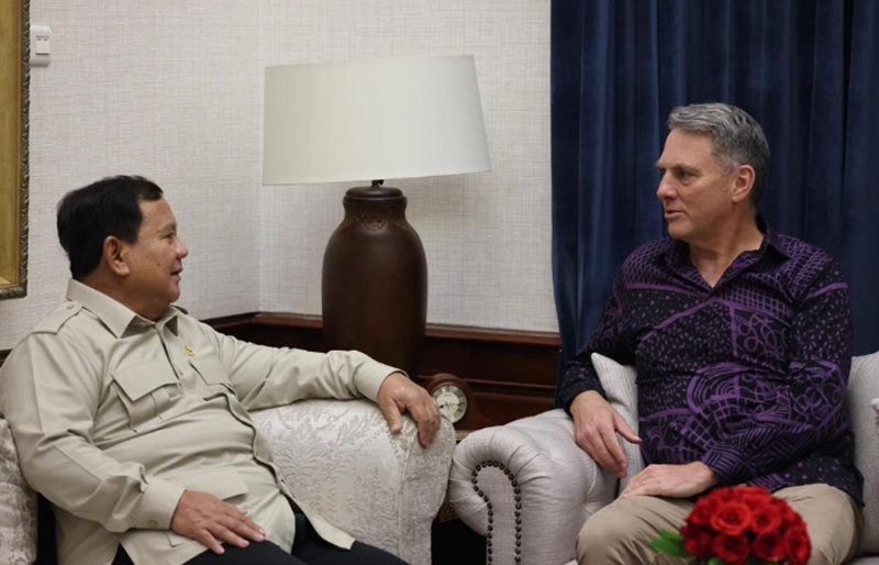 Prabowo terima Wakil PM Australia Richard Marles (Foto/Setpres)
