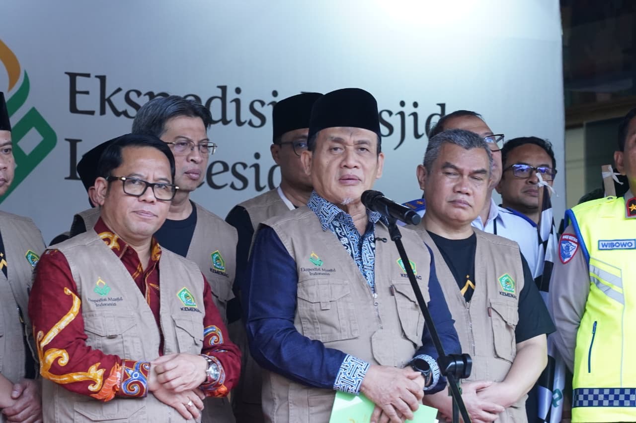 Wamenag Romo Muhammad Syafii dalam kick off Ekspedisi Masjid Indonesia (EMI). (BeritaNasional/Kemenag)