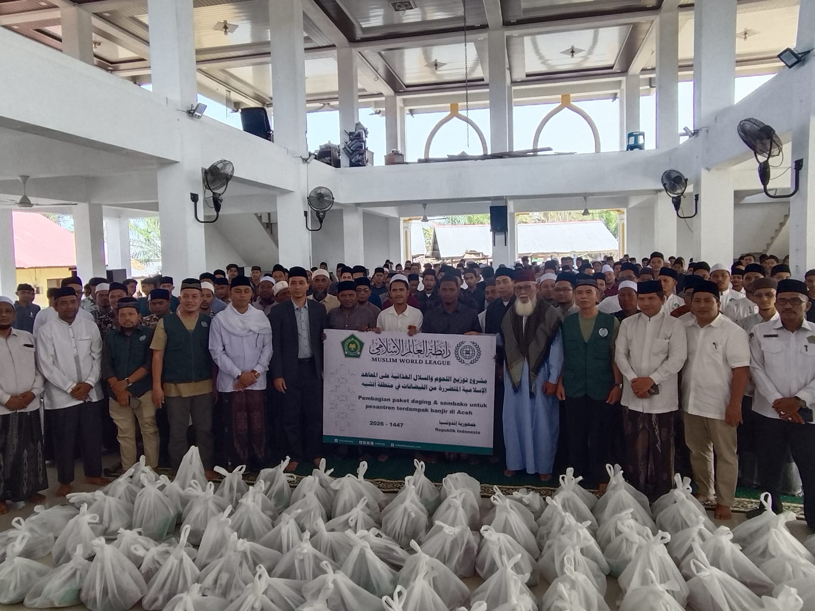 Dana 1 Juta Riyal dari Liga Muslim untuk Rakyat Aceh Rayakan Tradisi Meugang. (Foto/istimewa)