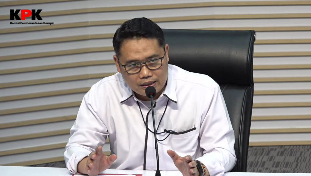 Deputi Bidang Penindakan dan Eksekusi KPK Asep Guntur Rahayu. (Foto/YouTube KPK)