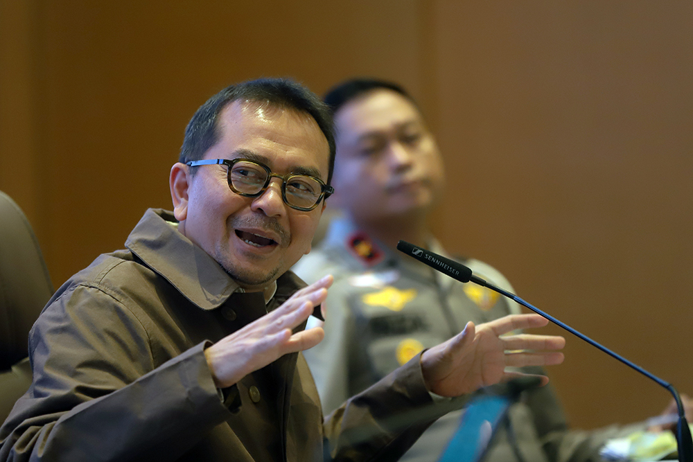 Diskusi Dialektika Demokrasi mengangkat tema “Sinergi Pemerintah dan Stakeholder Buat Mudik 2026 Aman dan Nyaman" di ruang Abdul Muis, Kompleks Parlemen, Senayan, Jakarta. (BeritaNasional/Elvis Sendouw)