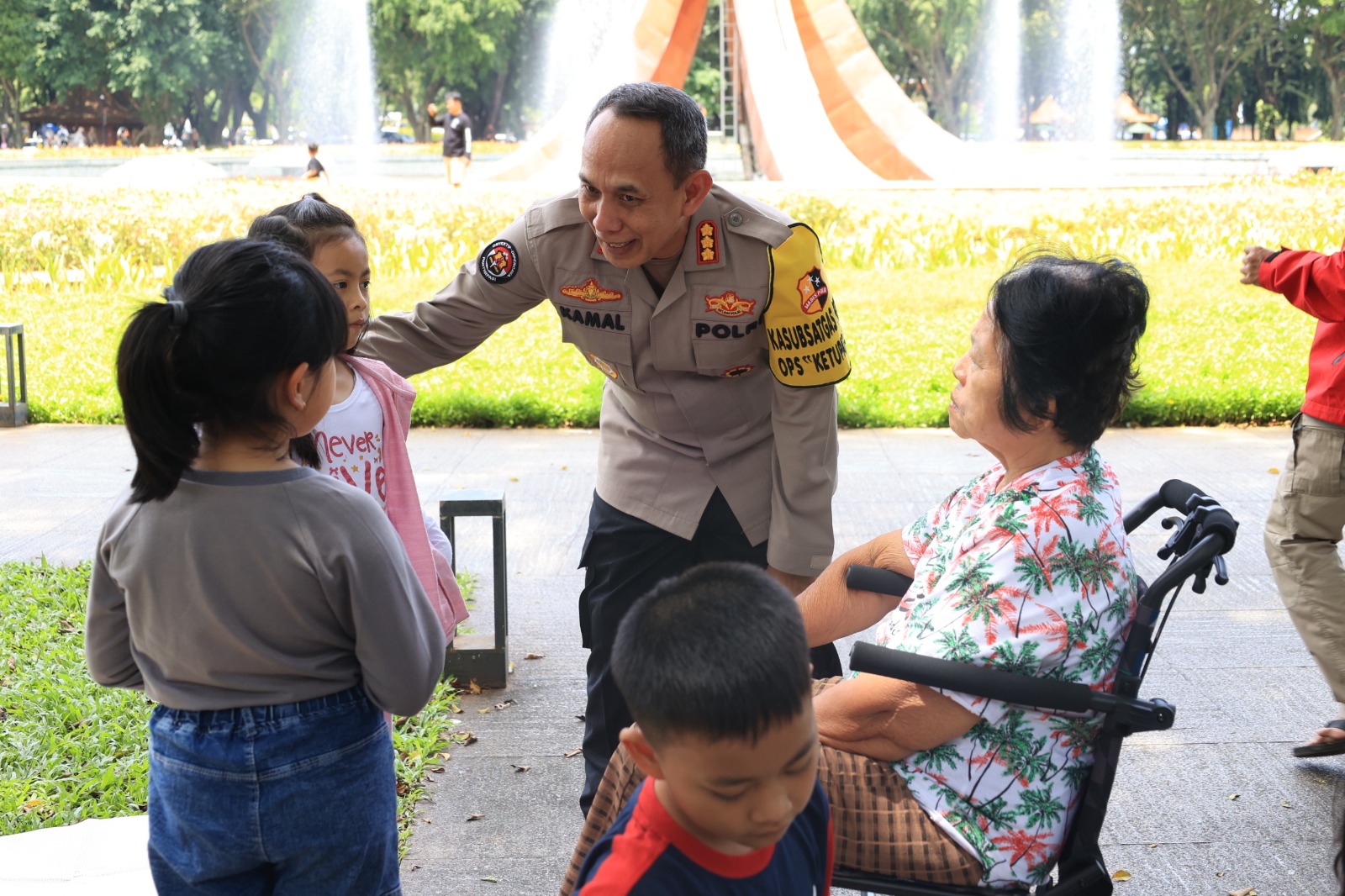 Polisi turut memastikan kenyamanan masyarakat di destinasi wisata dalam Operasi Ketupat 2026. (Foto/Istimewa)
