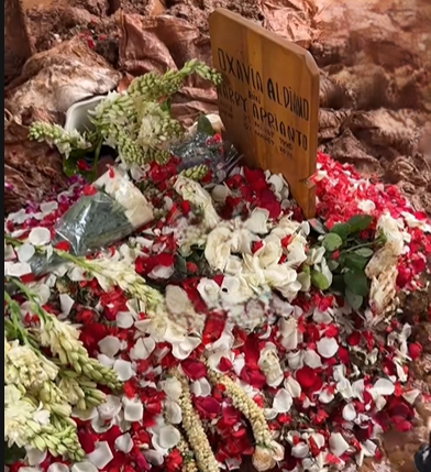 Makam Vidi Aldiano di TPU Tanah Kusir, Jaksel. (BeritaNasional/TT Michaelfor 62)