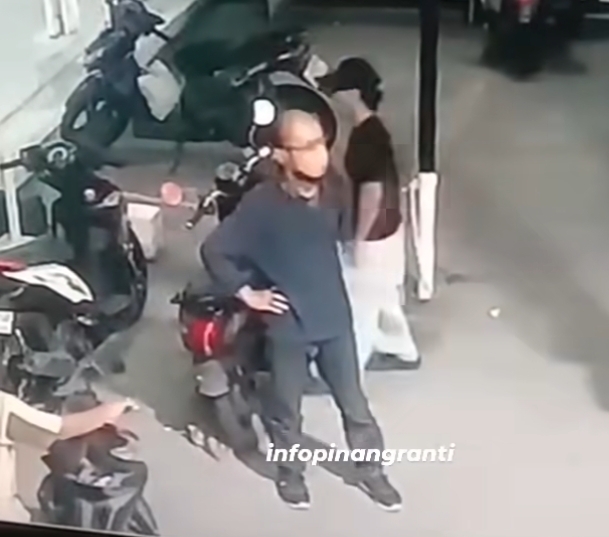 Ngaku Jadi Kasat Narkoba Polda Metro Jaya, Pria Ini Bawa Kabur Motor Ojol di Kramat Jati. (Foto/instagram infopinangranti)