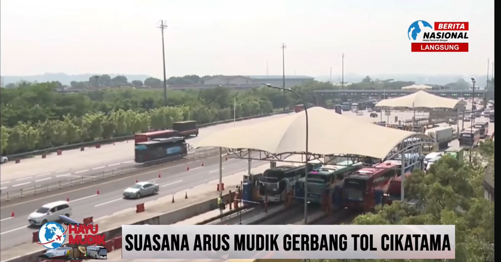 Pantauan Langsung Tim Hayu Mudik Berita Nasional TV. (Berita Nasional TV).
