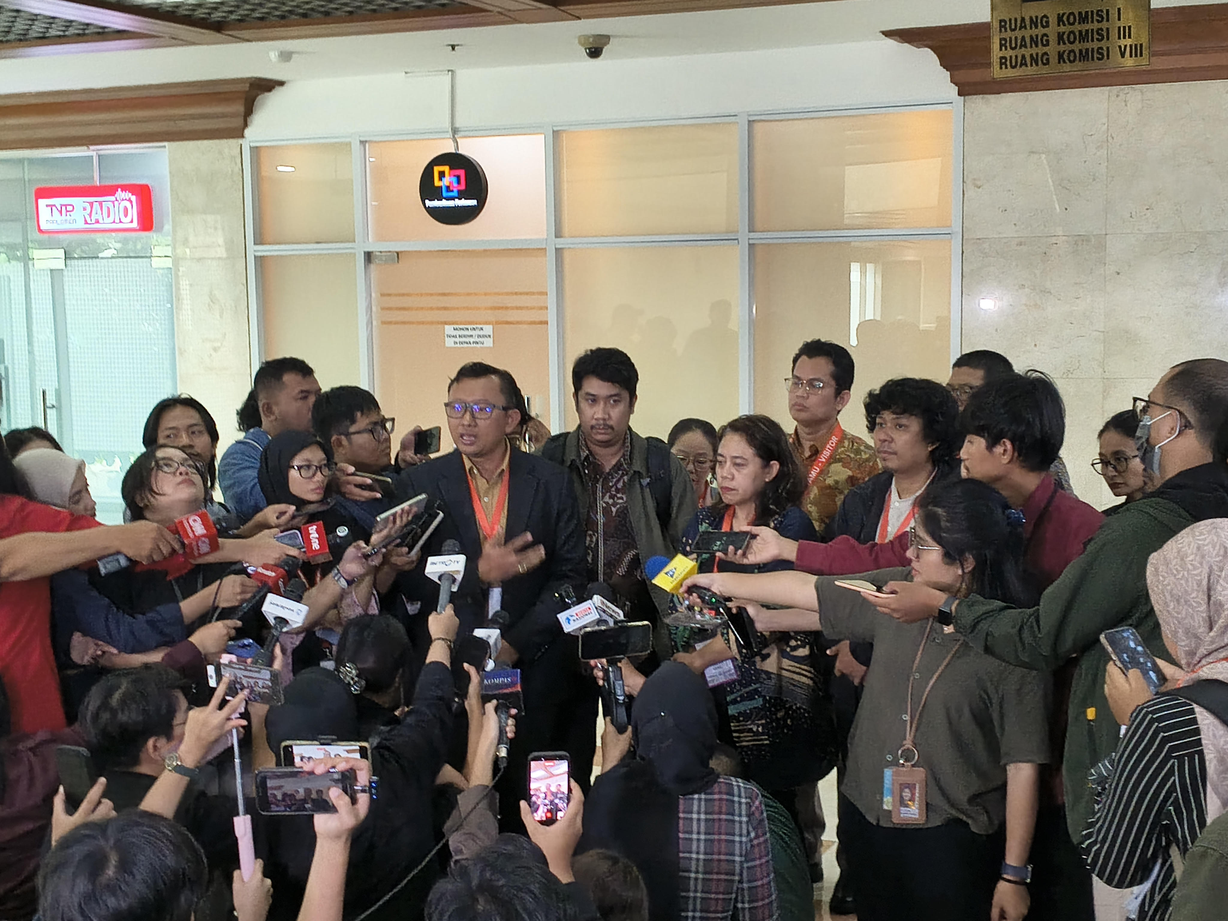Ketua Umum Yayasan Lembaga Bantuan Hukum Indonesia (YLBHI) Muhammad Isnur. (BeritaNasional/Ahda)