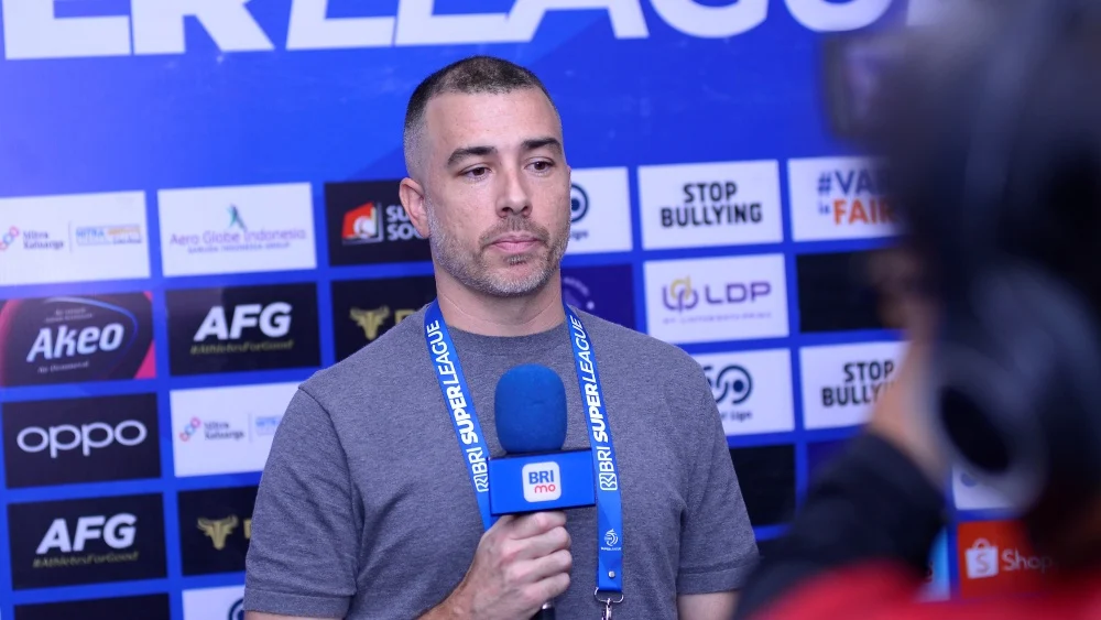 Pelatih Persik Kediri, Marcos Reina. (Foro/ileague.id)