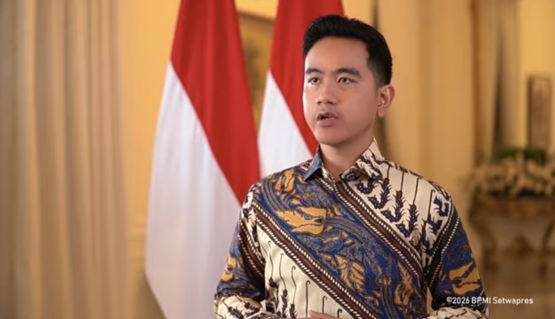 Wapres RI Gibran Rakabuming Raka. (BeritaNasional/YT Setwapres)