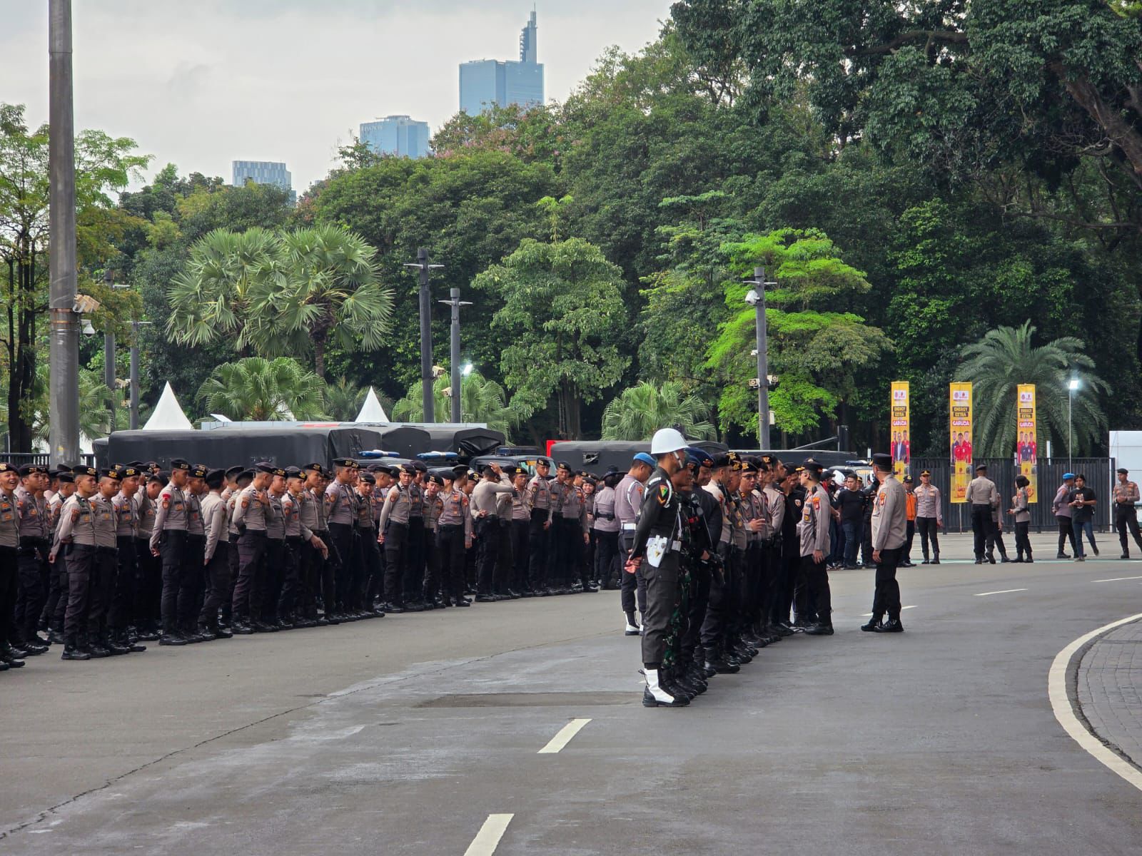 1300 personel Polri amankan FIFA Series 2026 di GBK Jakarta. (BeritaNasional/dok Polri)