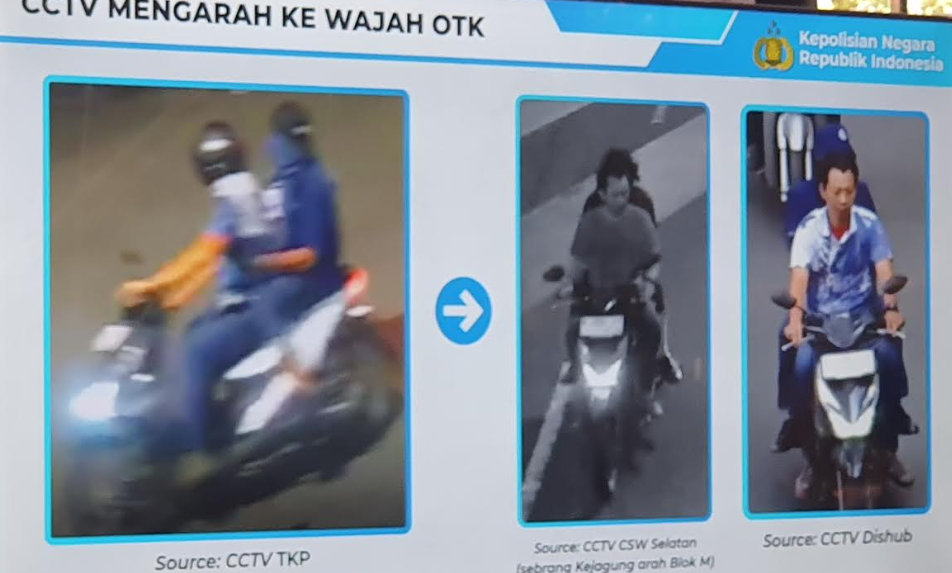 Dua pelaku penyiraman air keras Andrie Yunus saat beraksi terekam kamera pengawas (BeritaNasional)
