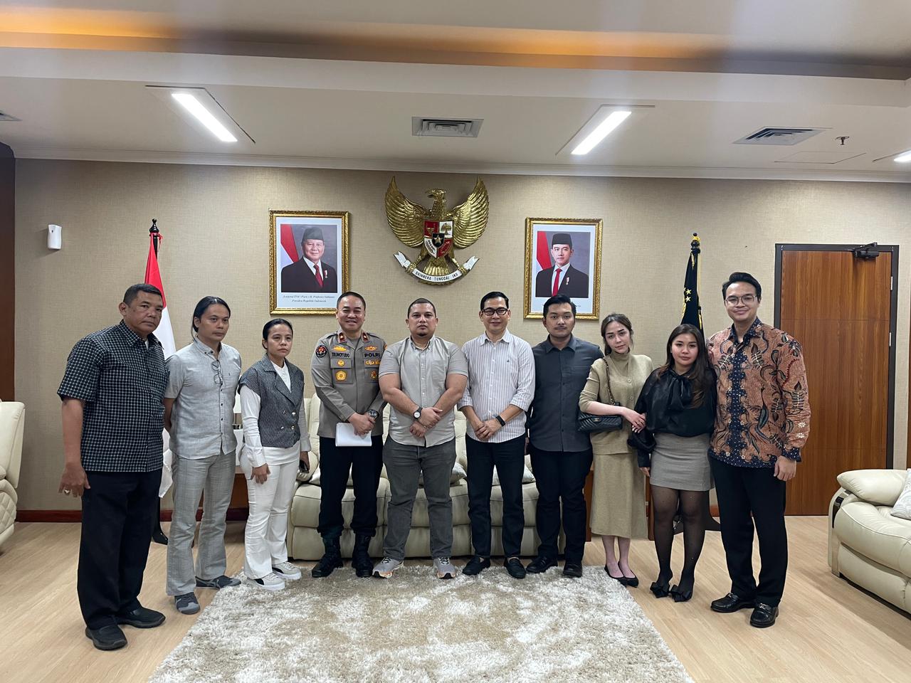 Polri menggelar mediasi. Nabilah, pemilik Bibi Kelinci, dan gitaris Zhendy Kusuma sepakat damai. (Foto/Istimewa)