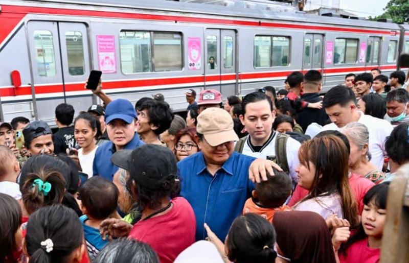 Presiden Prabowo di Rel KA (Foto/Setpres)