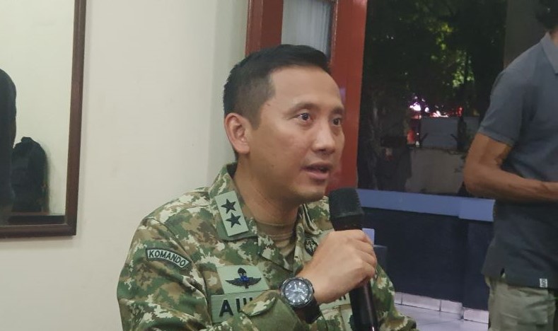 Kapuspen Mabes TNI Mayjen Aulia Dwi Nasrullah saat memberikan keterangan. (Foto/Istimewa)