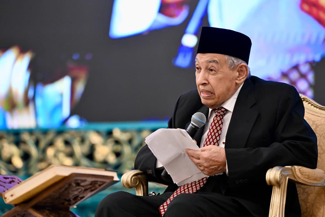 Ulama Quraish Shihab dalam peringatan Nuzulul Quran di Istana Negara, Jakarta, Selasa (10/3/2026) malam. (BeritaNasional/BPMI Setpres)