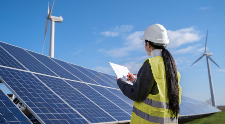 Ilustrasi energi solar energi baru terbarukan (BeritaNasional/Freepik)