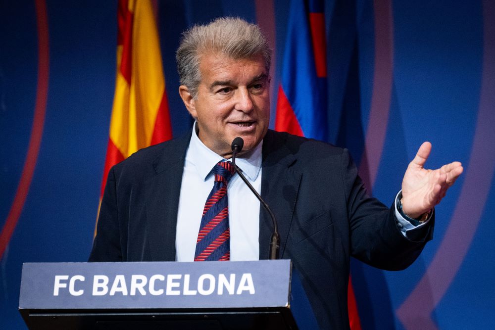 Presiden Barcelona Joan Laporta. (Foto/Dokumentasi fcbarcelona.com)