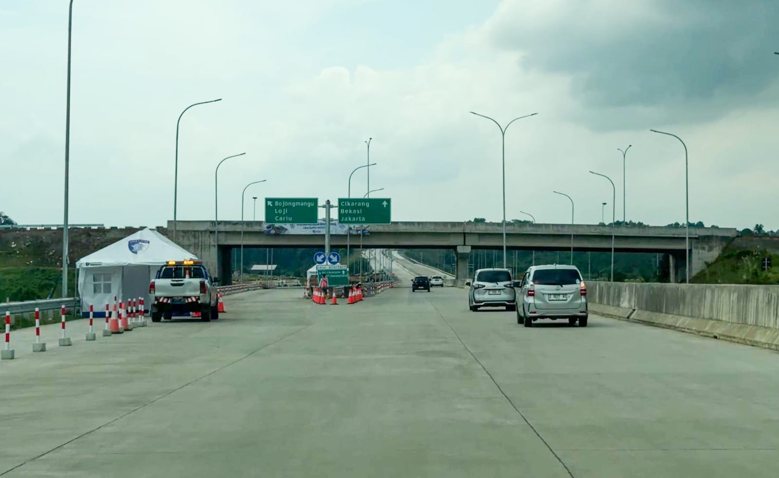 Situasi Tol Japek II. (BeritaNasional/KemenPU)