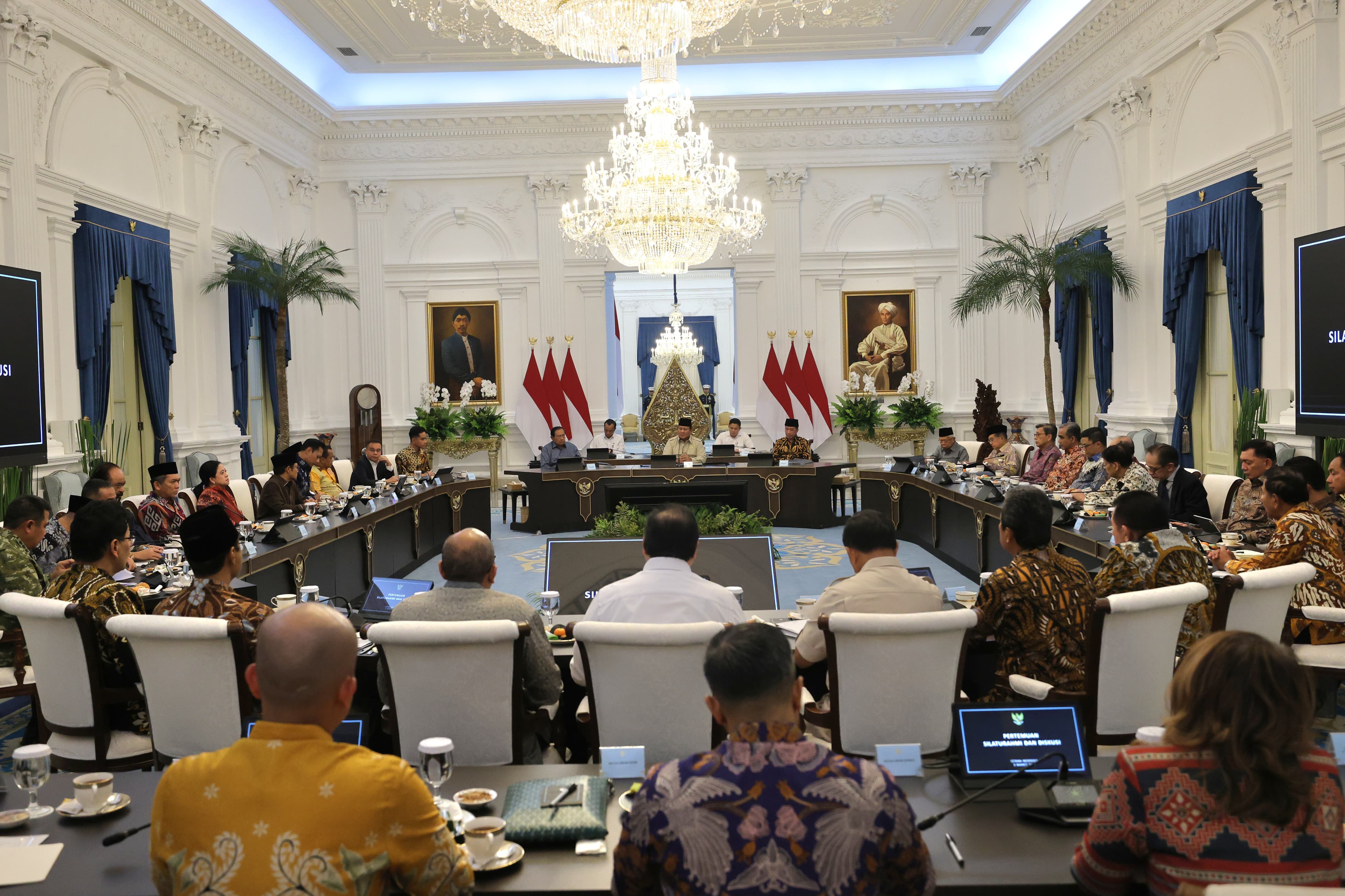 Presiden Prabowo Subianto Undang Presiden RI hingga Eks Menlu. (Foto/Badan Komunikasi Pemerintah (Bakom) RI).