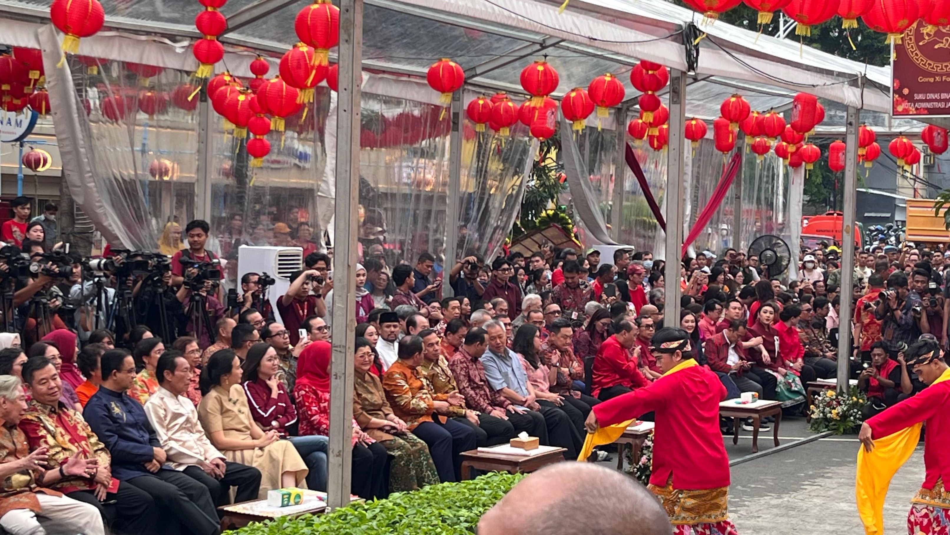 Perayaan Cap Go Meh di Pancoran China Town Point, Taman Sari, Jakarta Barat pada Selasa (3/3/2026). (BeritaNasional/Lydia)