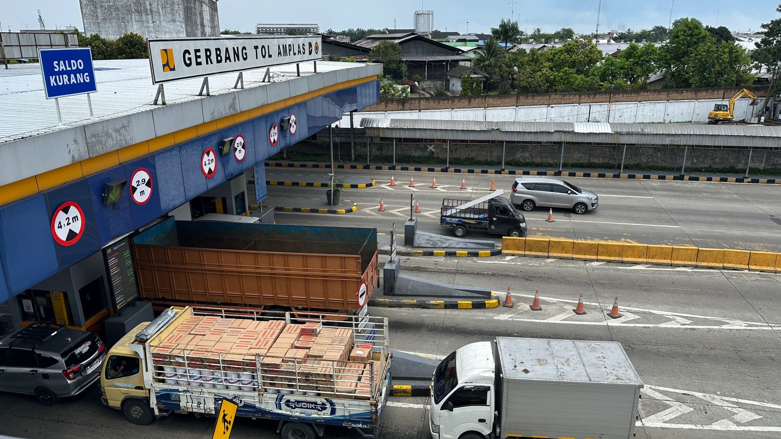 Gerbang Tol Amplas, Kota Medan, Sumatera Utara. (Foto/Ist)