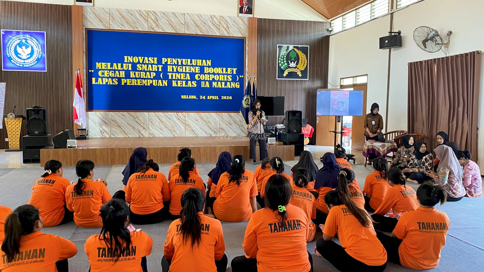 Peringatan 27 April - Hari Bakti Pemasyarakatan - Kegiatan di Lapas Perempuan Kelas II A Malang. (BeritaNasional/Ditjen PAS Kemenkum Imipas)