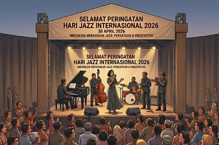 Peringatan 30 April - Hari Jazz Internasional. (BeritaNasional/Gemini AI-Kiswondari)
