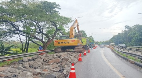 Rekonstruksi Jalan di Tol JORR 3-6 April. (Foto/Jasa Marga)