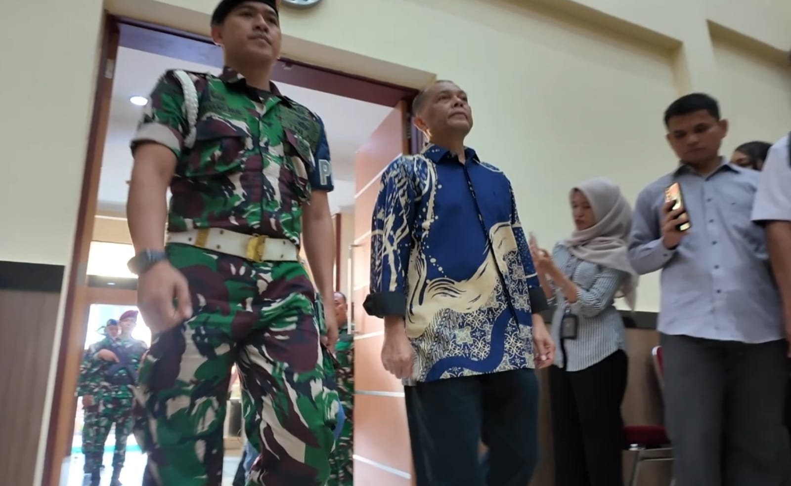 Terdakwa Laksamana Muda (Purn) TNI Leonardi. (Foto/istimewa)