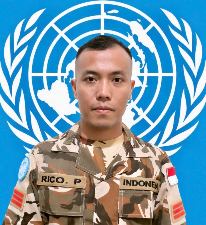 Prajurit TNI di UNIFIL, Kopral Rico Pramudia meninggal dunia usai menjalani perawatan di RS akibat serangan Israel pada 29 Maret 2026. (BeritaNasional/Kemlu RI)