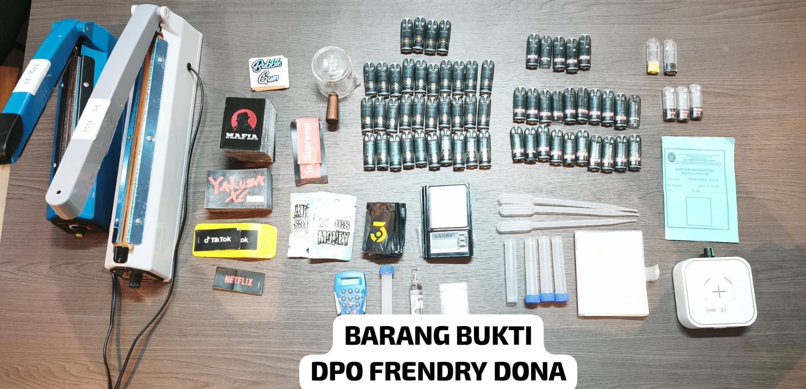 Jaringan Narkoba Terbongkar, Bermula dari Laporan Driver Ojol. (Foto/istiewa)
