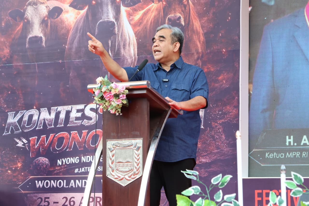 Ketua MPR RI Ahmad Muzani secara resmi membuka Piala Ketua MPR RI Kontes Sapi APPSI. (Foto/istimewa).
